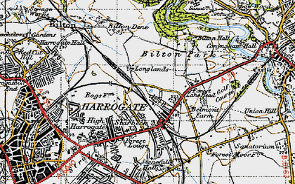 Old map of Bilton Dene in 1947