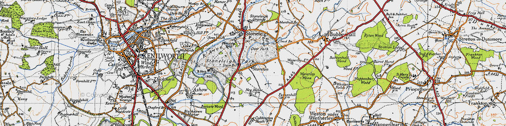 Old map of Stareton in 1946