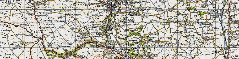 Old map of Starkholmes in 1947