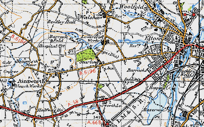 Old map of Starling in 1947