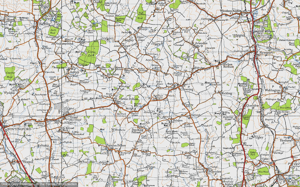 Old Map of Starling's Green, 1946 in 1946