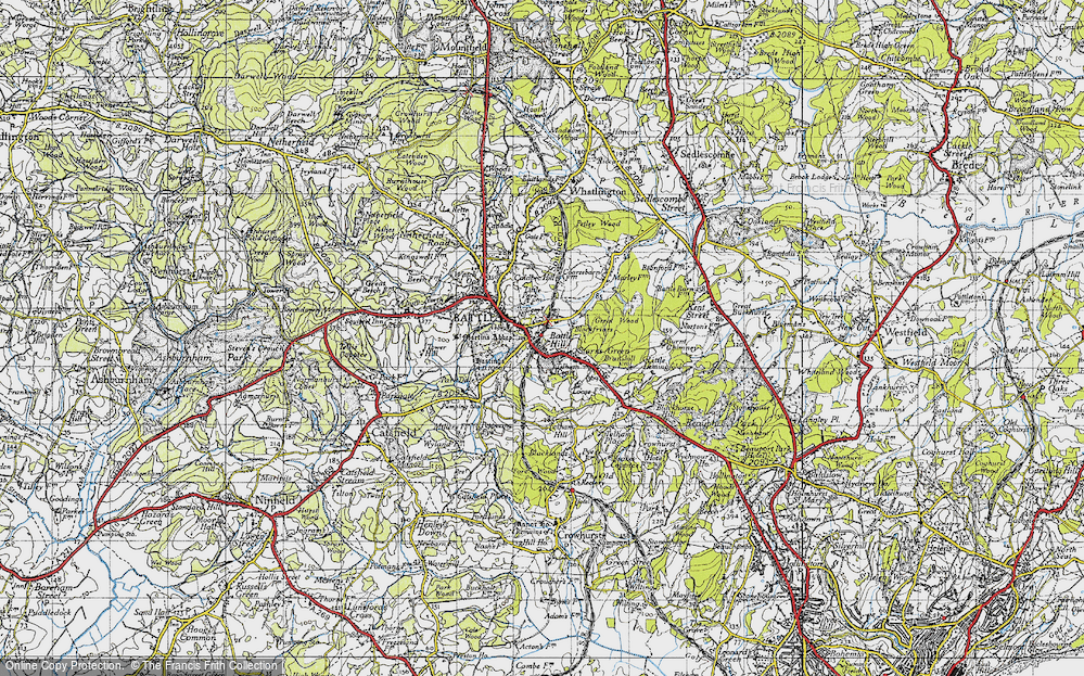 Old Map of Starr's Green, 1940 in 1940