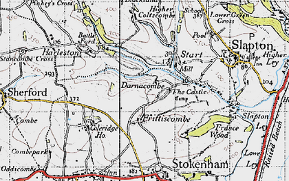 Old map of Start in 1946