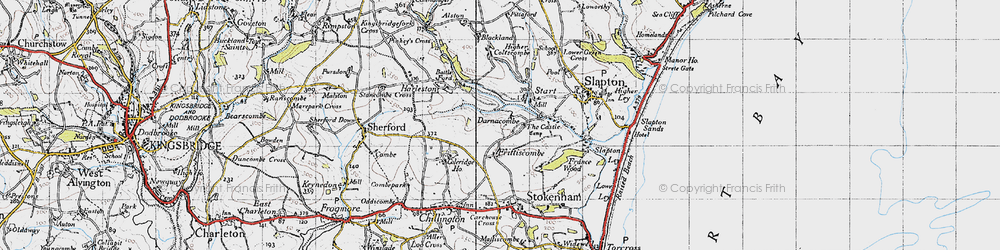 Old map of Start in 1946