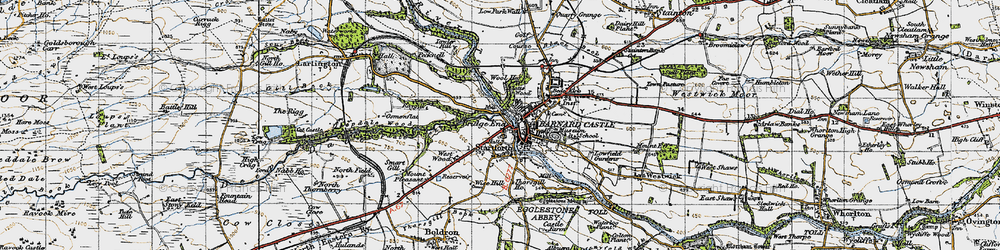 Old map of Startforth in 1947