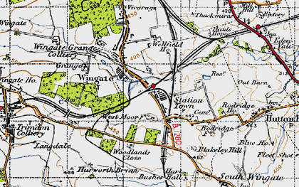 Old map of Station Town in 1947