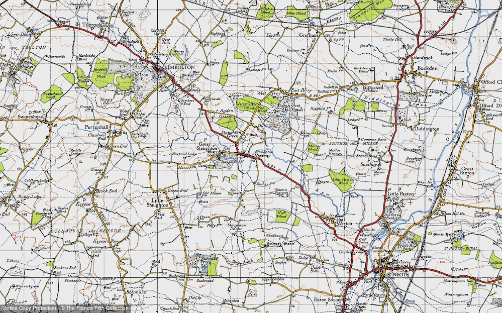 Old Map of Staughton Highway, 1946 in 1946