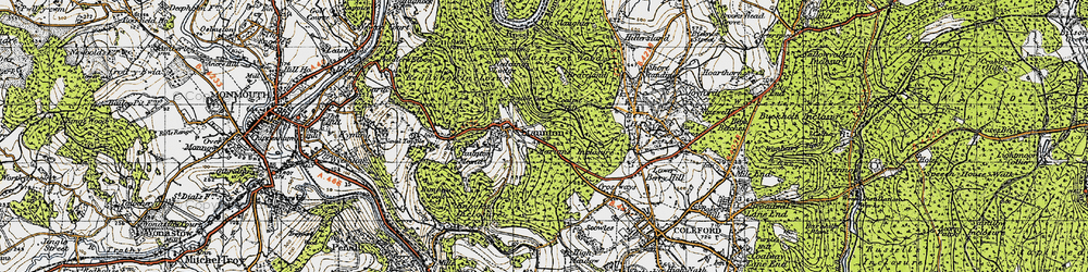 Old map of Birchen Wood in 1946