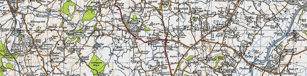 Old map of Staunton Court in 1947