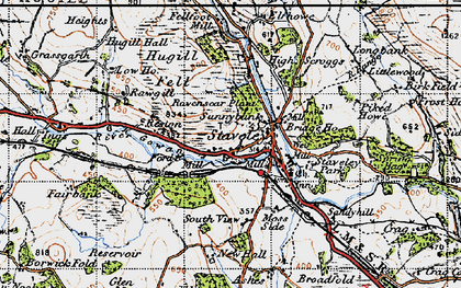 Old map of Birk Field in 1947