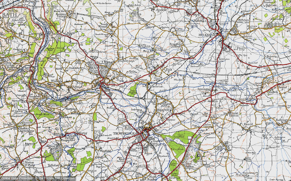 Old Map of Staverton, 1946 in 1946