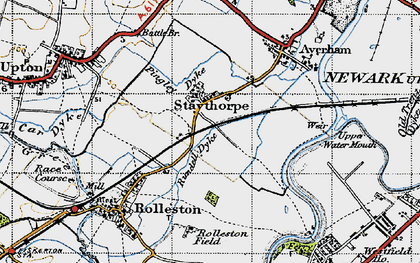Old map of Staythorpe in 1946