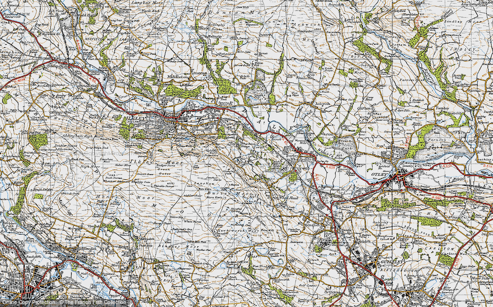 Old Map of Stead, 1947 in 1947