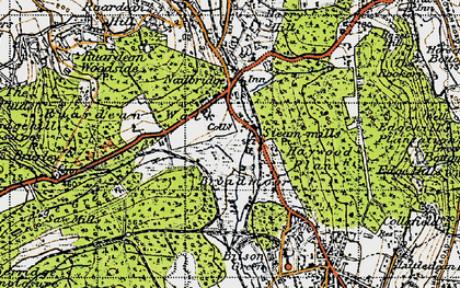 Old map of Steam Mills in 1947