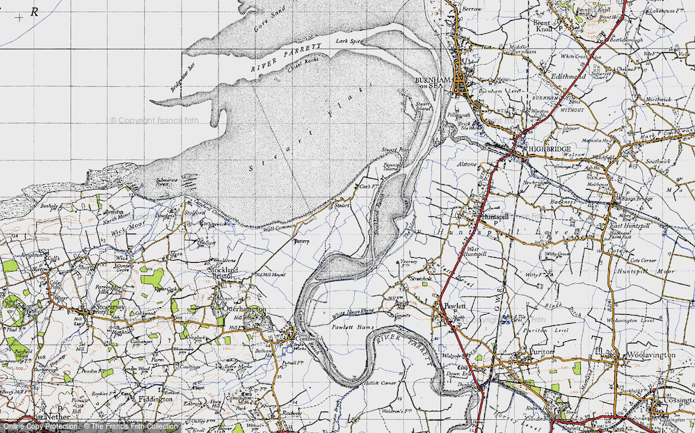 Old Map of Steart, 1946 in 1946