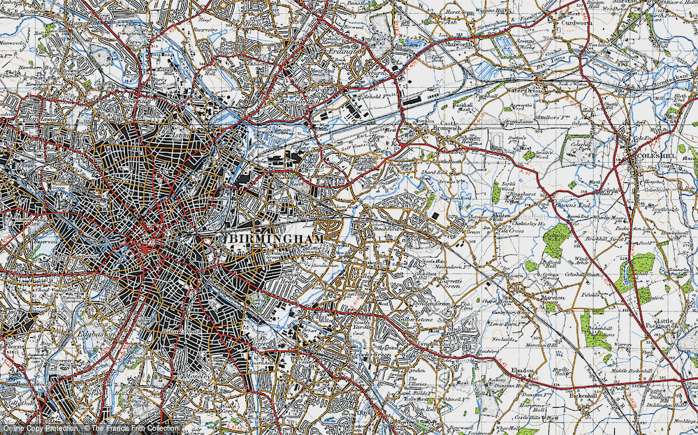 Old Map of Stechford, 1946 in 1946