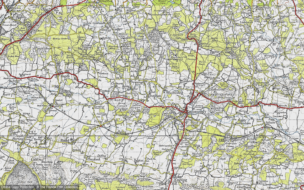 Old Map of Stedham, 1945 in 1945