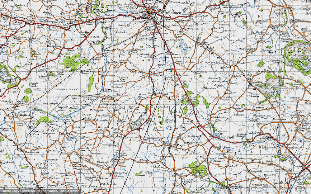 Old Map of Steel Heath, 1947 in 1947