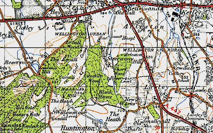 Old map of Steeraway in 1947