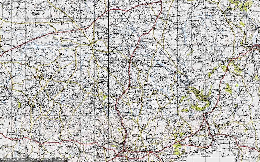Old Map of Stenalees, 1946 in 1946