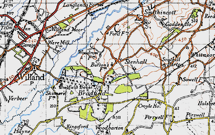 Old map of Stenhill in 1946