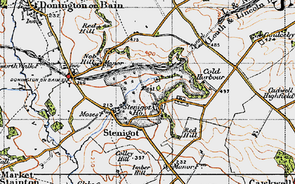 Old map of Stenigot in 1946