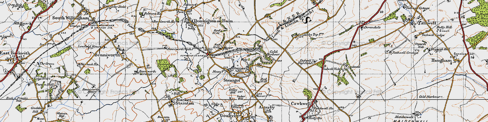 Old map of Stenigot in 1946