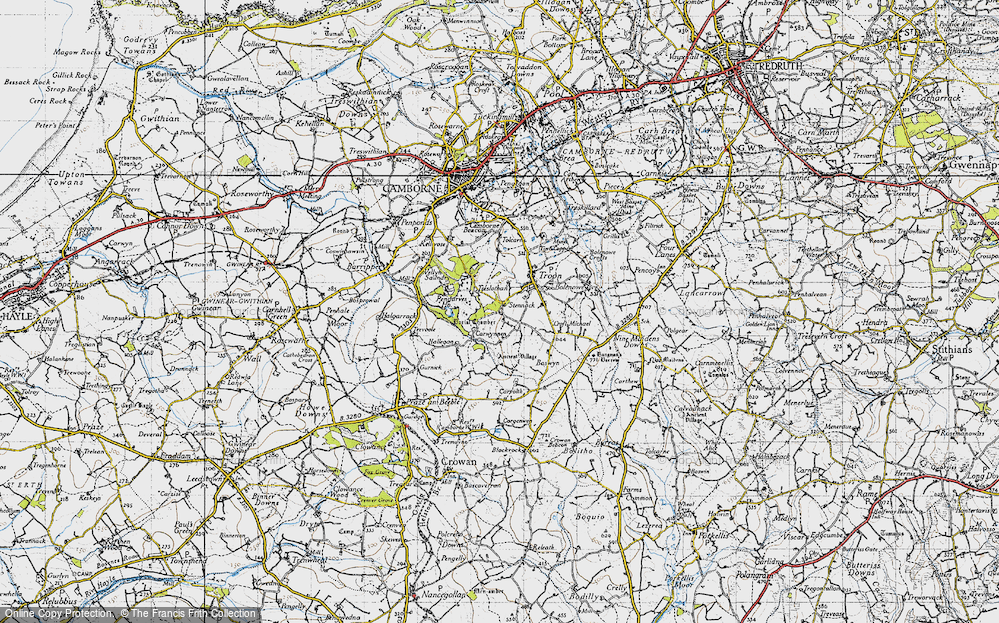 Old Map of Stennack, 1946 in 1946