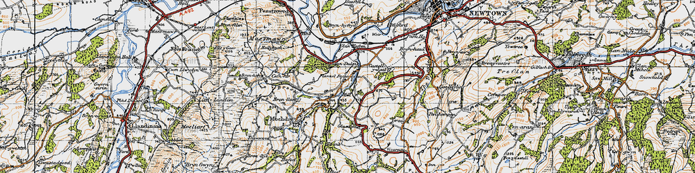 Old map of Stepaside in 1947
