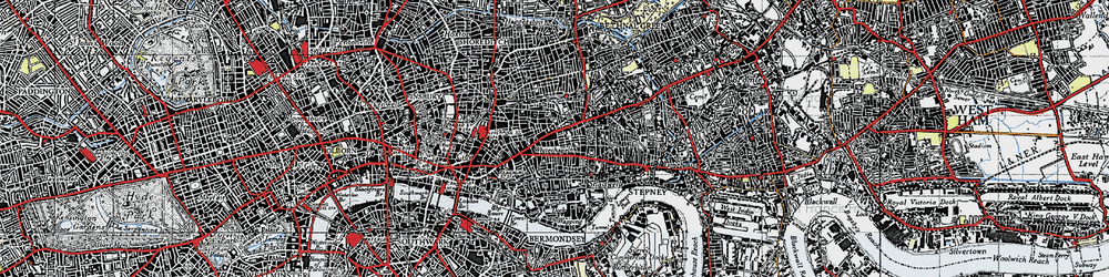Old map of Stepney in 1946