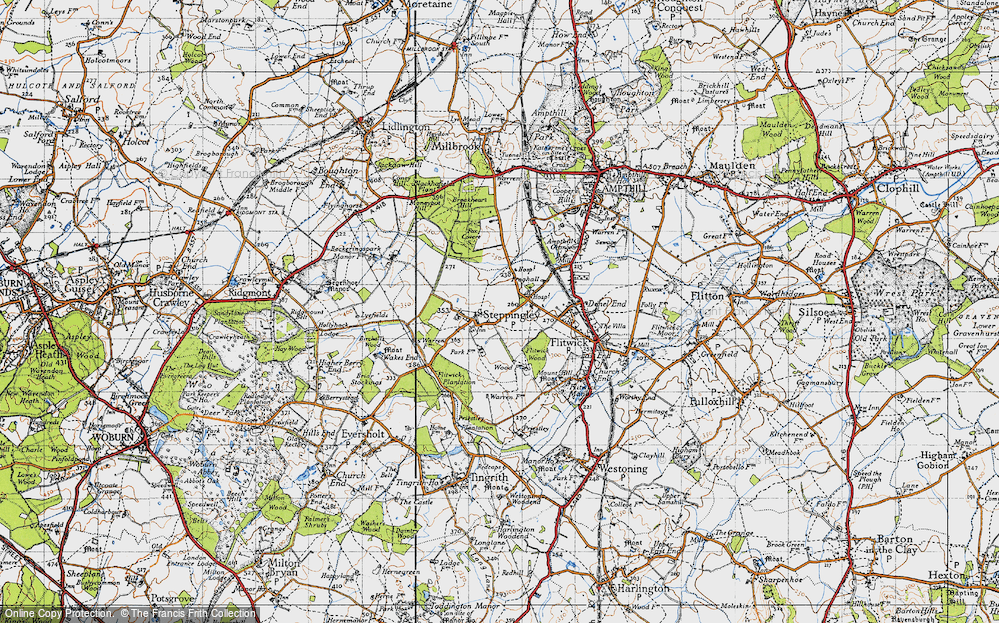 Old Map of Steppingley, 1946 in 1946