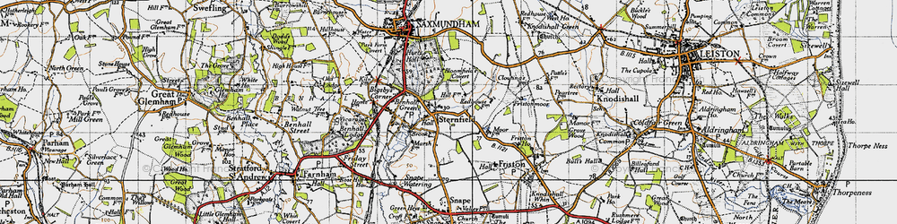 Old map of Sternfield in 1946