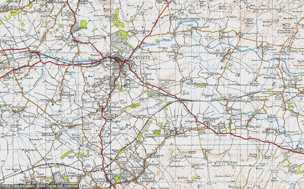 Old Map of Stert, 1940 in 1940