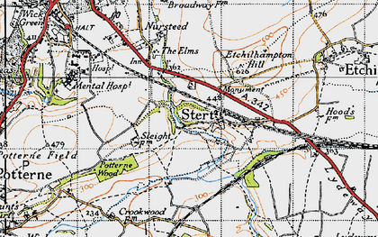 Old map of Stert in 1940