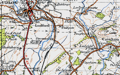 Old map of Steventon in 1947