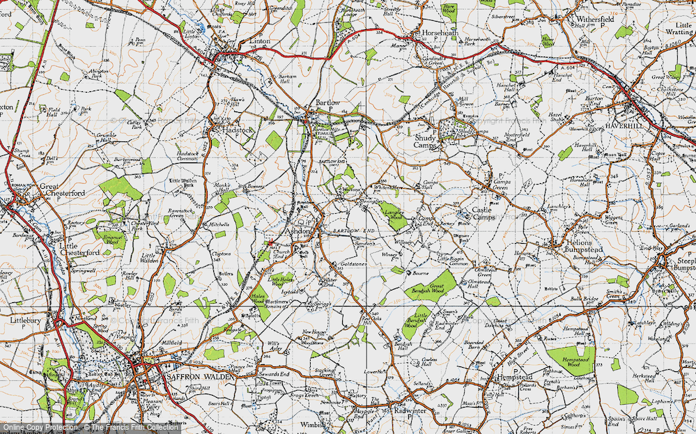 Old Map of Steventon End, 1946 in 1946