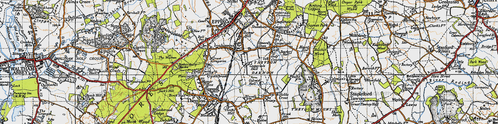 Old map of Steward's Green in 1946