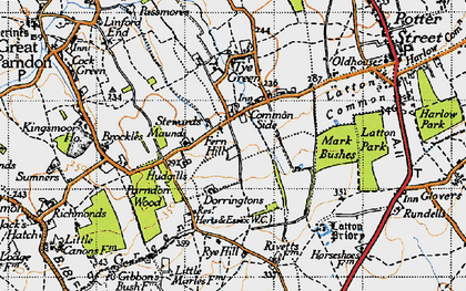 Old map of Stewards in 1946