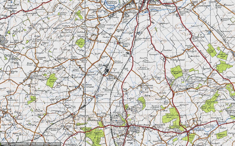 Old Map of Stewartby, 1946 in 1946