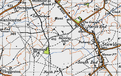 Old map of Stewkley Dean in 1946