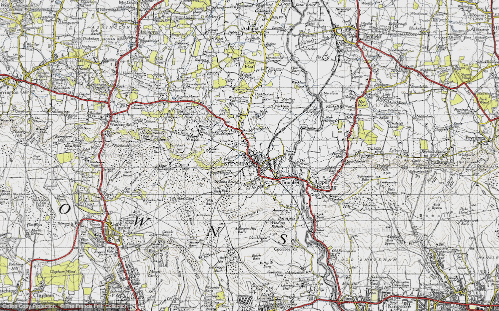 Old Map of Steyning, 1940 in 1940