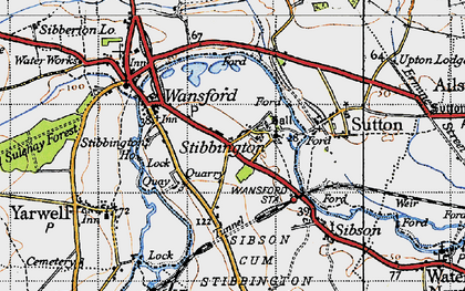 Old map of Stibbington in 1946