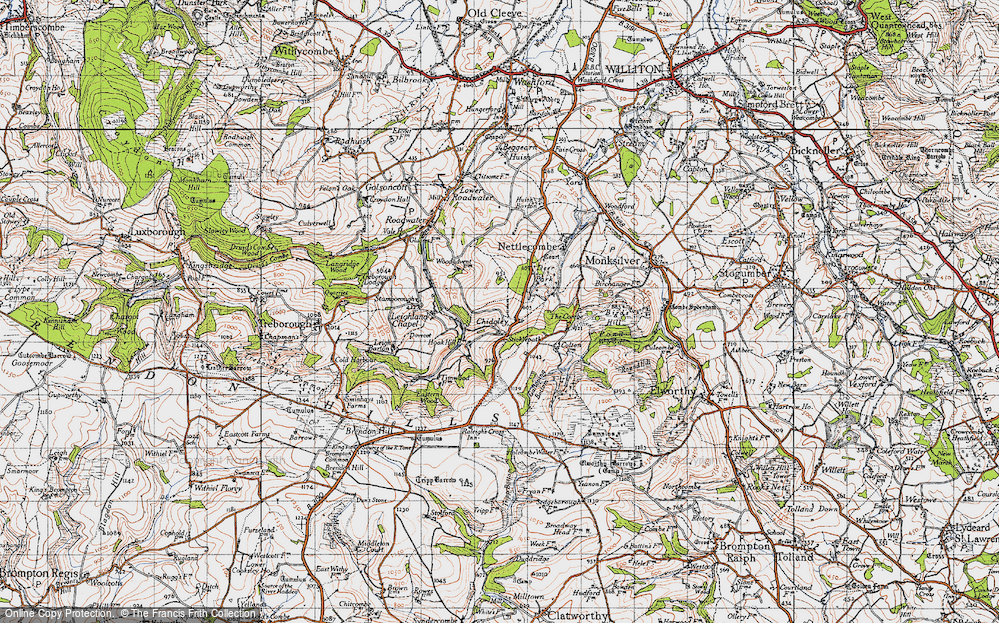 Old Map of Sticklepath, 1946 in 1946
