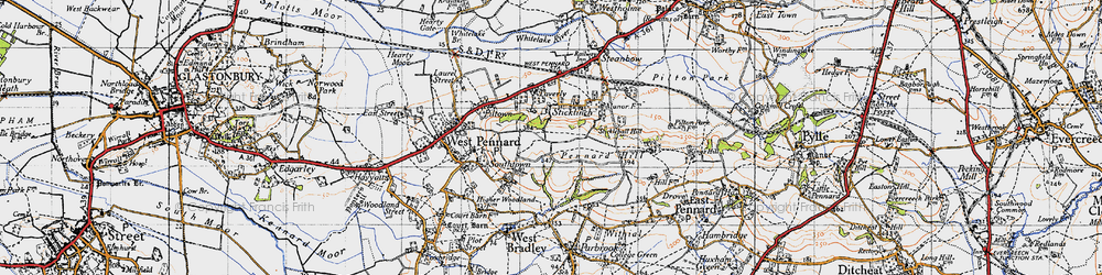 Old map of Sticklinch in 1946