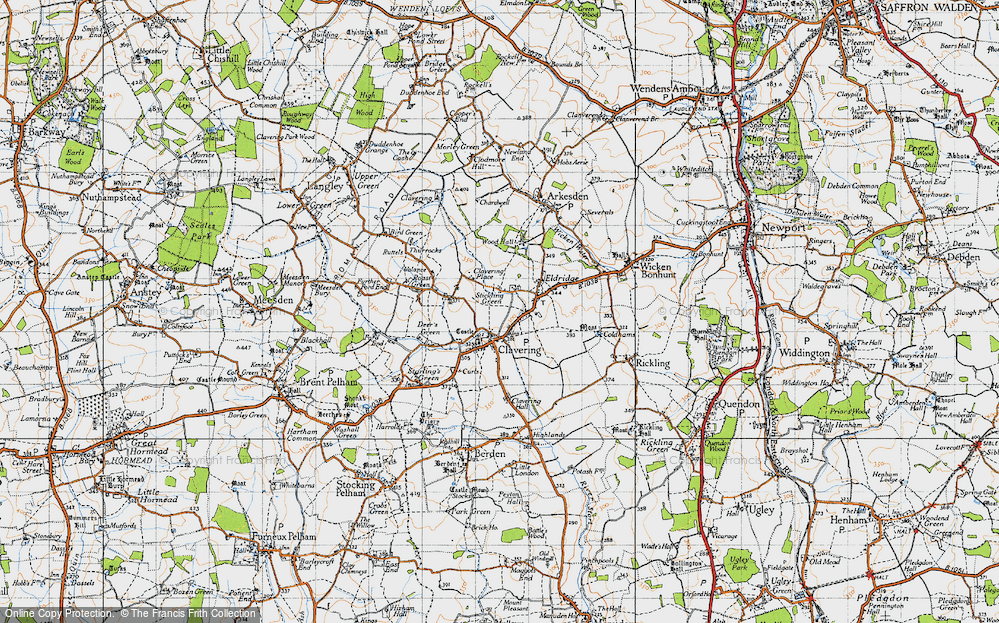 Old Map of Stickling Green, 1946 in 1946