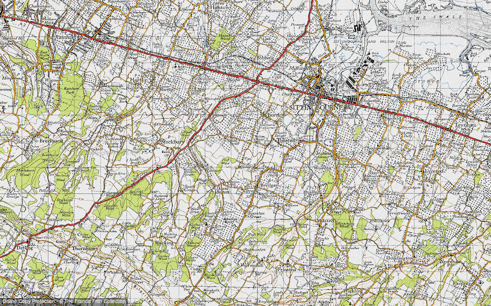 Old Map of Stiff Street, 1946 in 1946