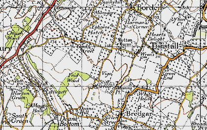 Old map of Stiff Street in 1946