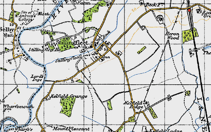 Old map of Stillingfleet in 1947