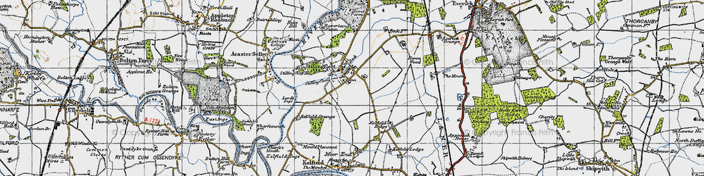 Old map of Stillingfleet in 1947