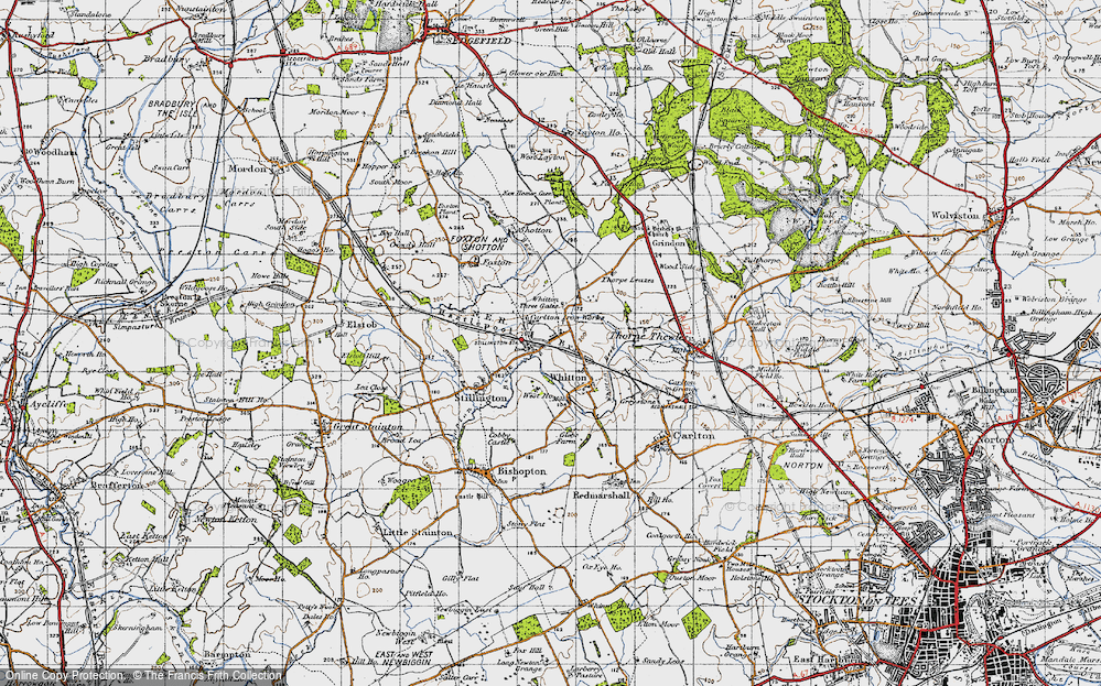 Old Map of Stillington, 1947 in 1947